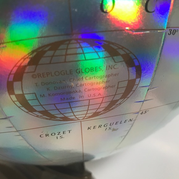 Vintage Replogle World Prism Series 12 Inch Diameter Raised Geography Globe - Picture 5 of 16